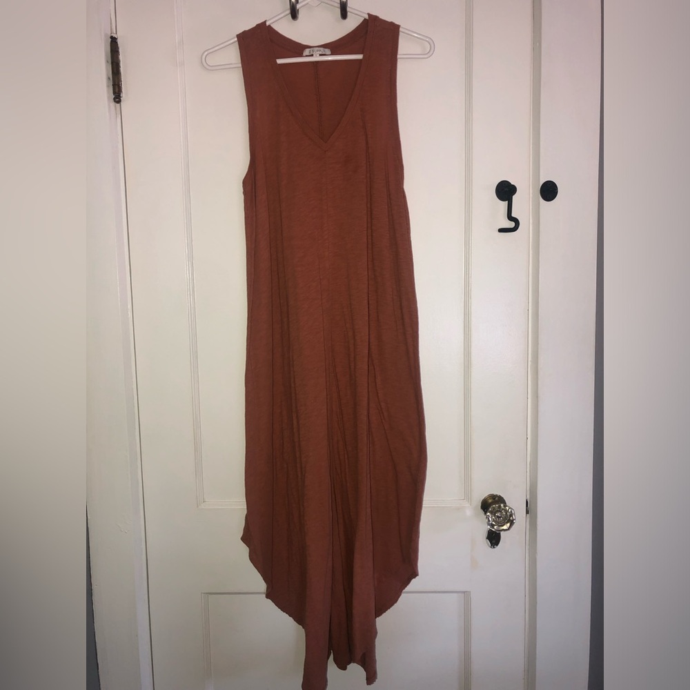 Z Supply brown v neck sleeveless dress size large